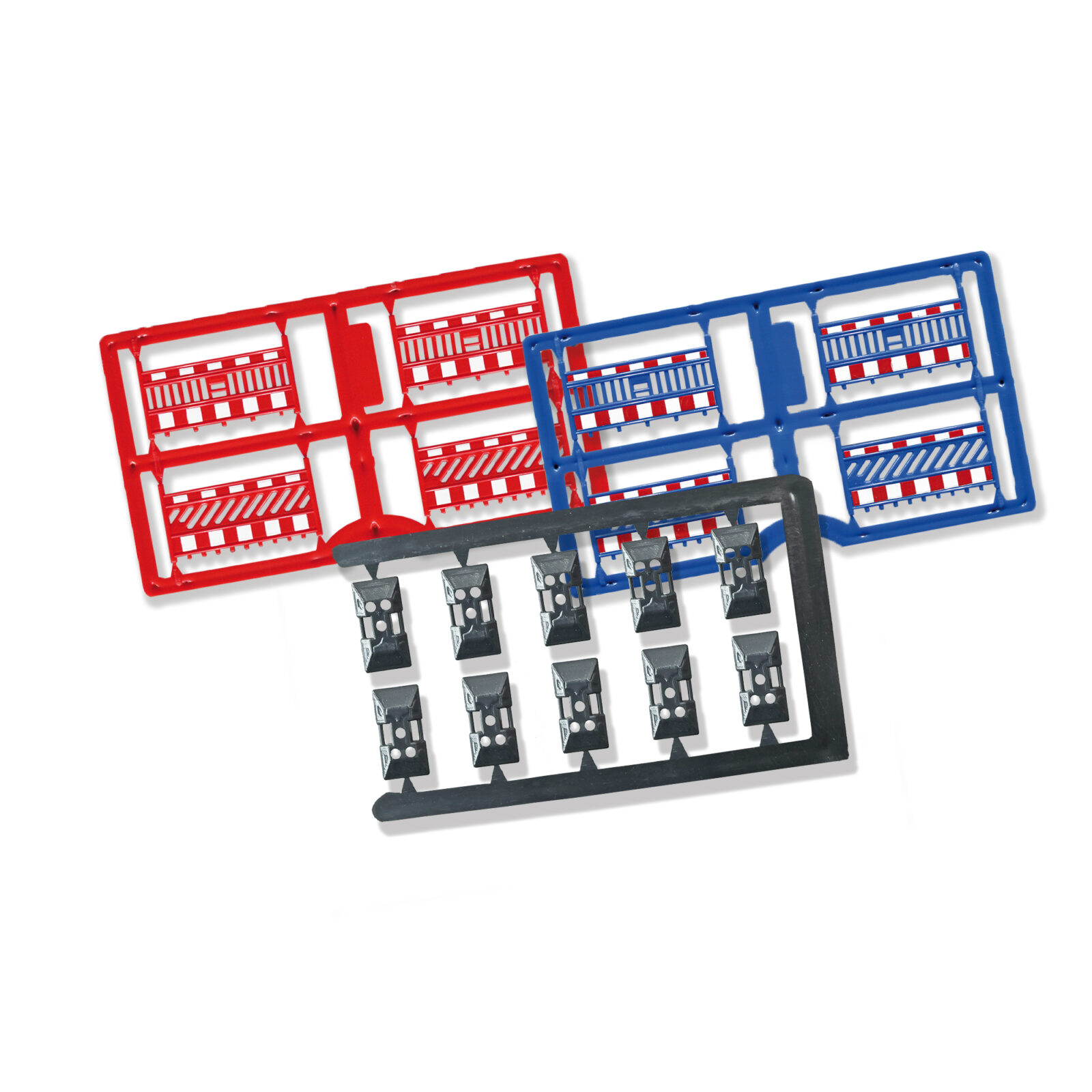 Recinzione con Barriera Blu / Rossa Scala H0 DS Modellismo Recinzione Barriera Blu / Rossa scala H0