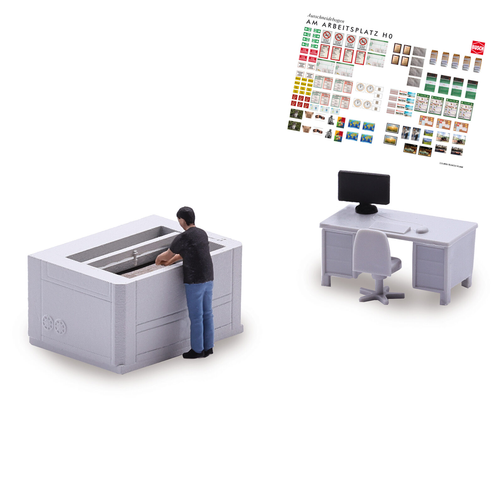 Set d'azione: Macchina laser Scala H0 DS Modellismo Set d'azione: Macchina laser scala H0 Busch