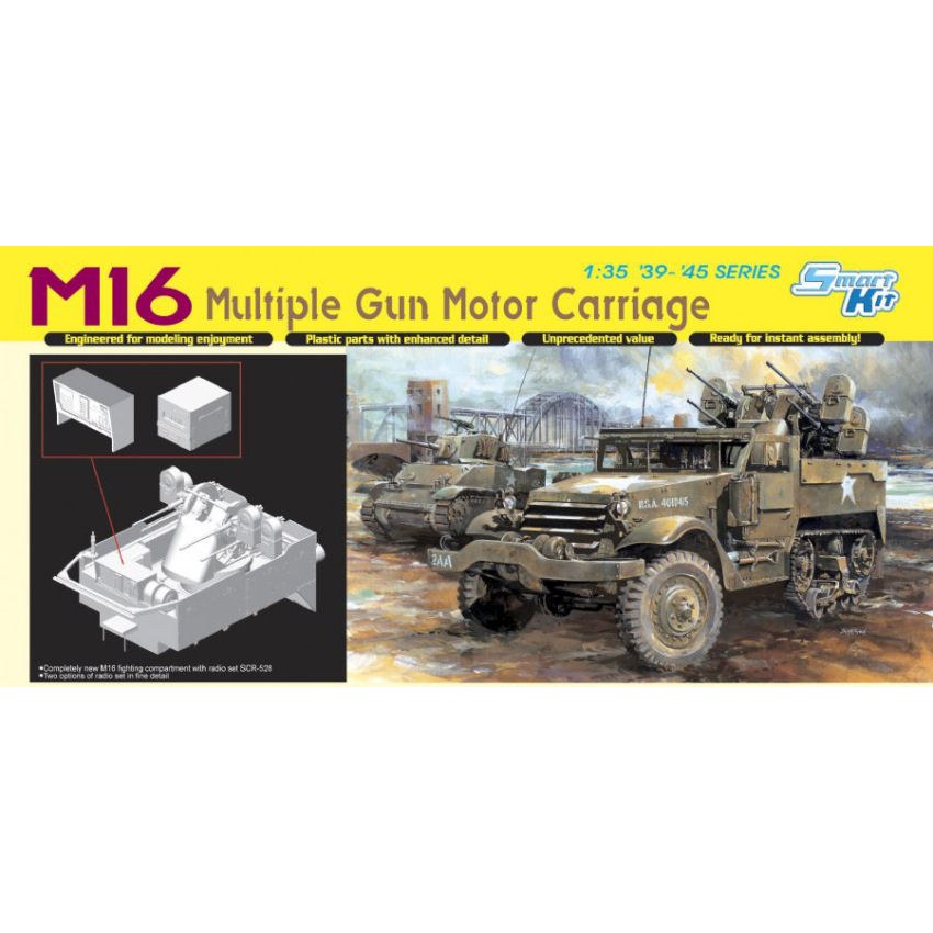 M16 Multiple Gun Motor Carriage Kit 1:35 DS Modellismo M16 Multiple Gun Motor Carriage Kit 1:35