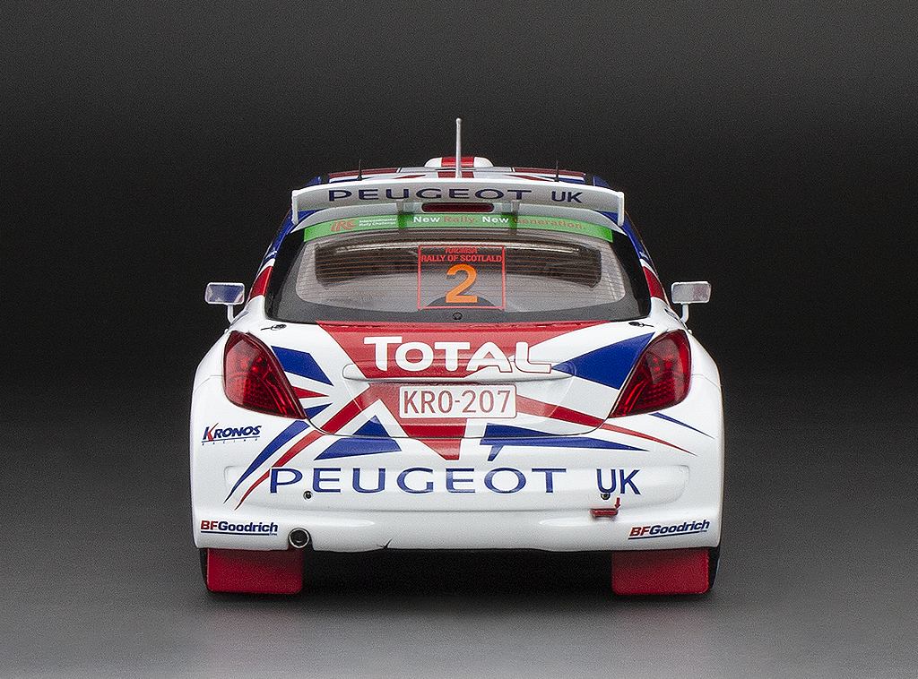 Peugeot 207 S2000 - #2 K.Meeke/P.Nagle - 3rd Rally of Scotland 2010 DS Modellismo Peugeot 207 S2000 #2 scala 1:18