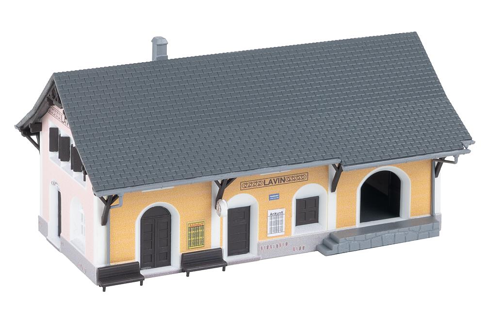 Stazione ferroviaria di Lavin Scala N DS Modellismo Stazione ferroviaria di Lavin scala N Faller