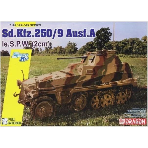 Sd.Kfz.250/9 le S.P.W. 2cm MIT PANZERAUFBAU KIT 1:35 DS Modellismo Sd.Kfz.250/9 le S.P.W. 2cm MIT PANZERAUFBAU KIT 1:35