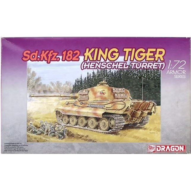 SD.KFZ.182 Kingtiger Henschel Turret Kit 1:72 DS Modellismo SD.KFZ.182 Kingtiger Henschel Turret Kit 1:72