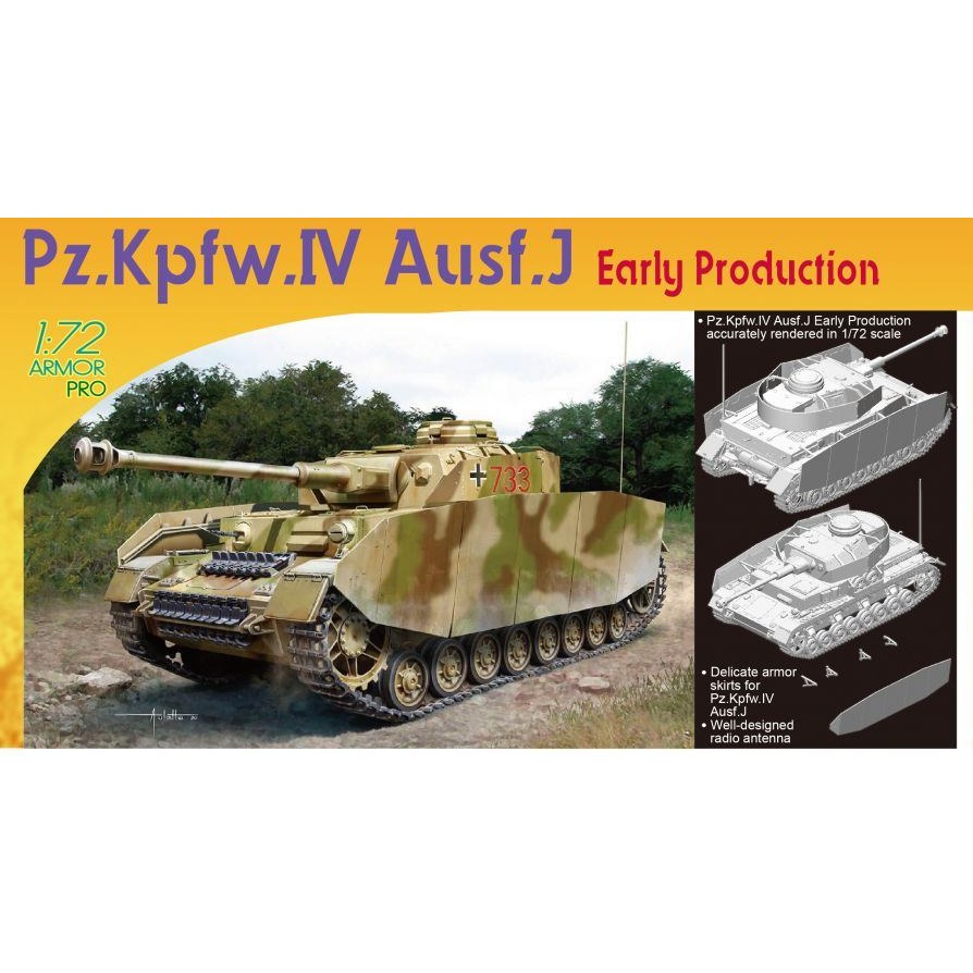 PZ.KPFW.IV Ausf.J Early Production Kit 1:72 DS Modellismo PZ.KPFW.IV Ausf.J Early Production Kit 1:72