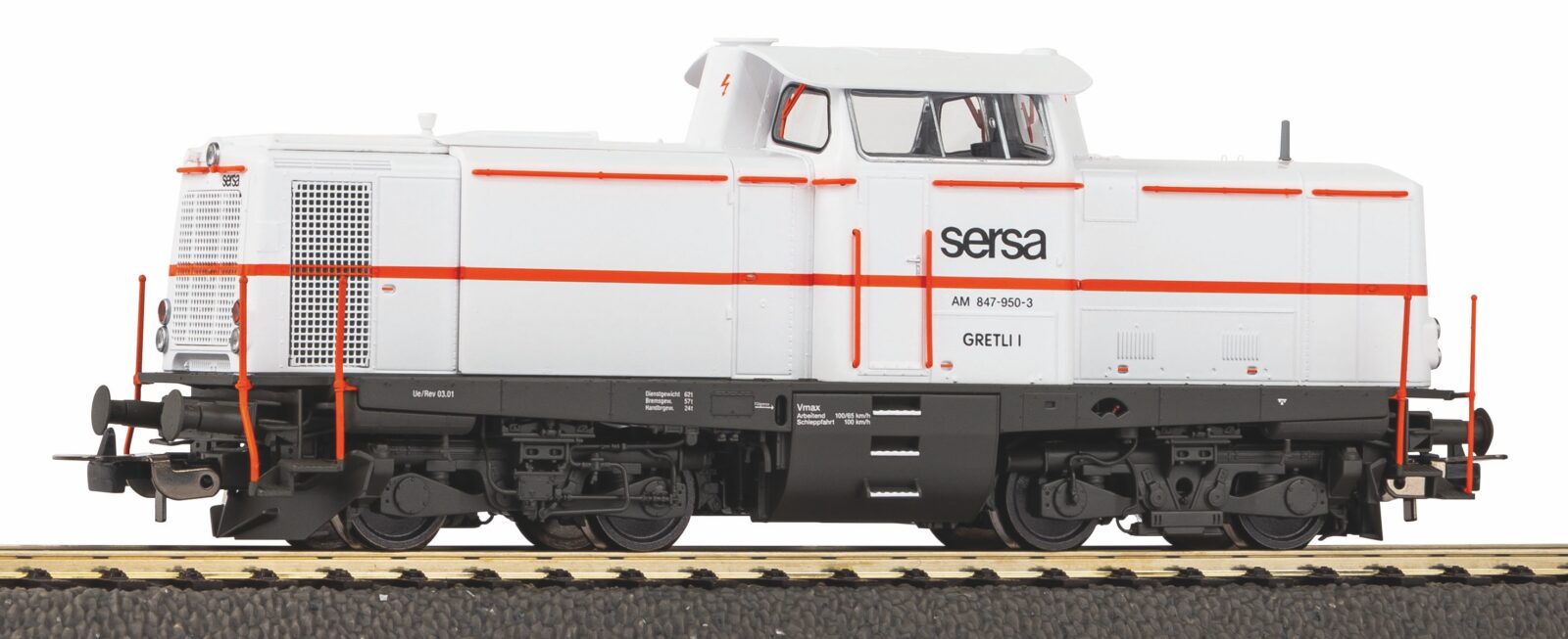 Locomotiva Diesel Am 847 Sersa Epoca V Scala H0 DS Modellismo Locomotiva Diesel Am 847 Sersa scala H0
