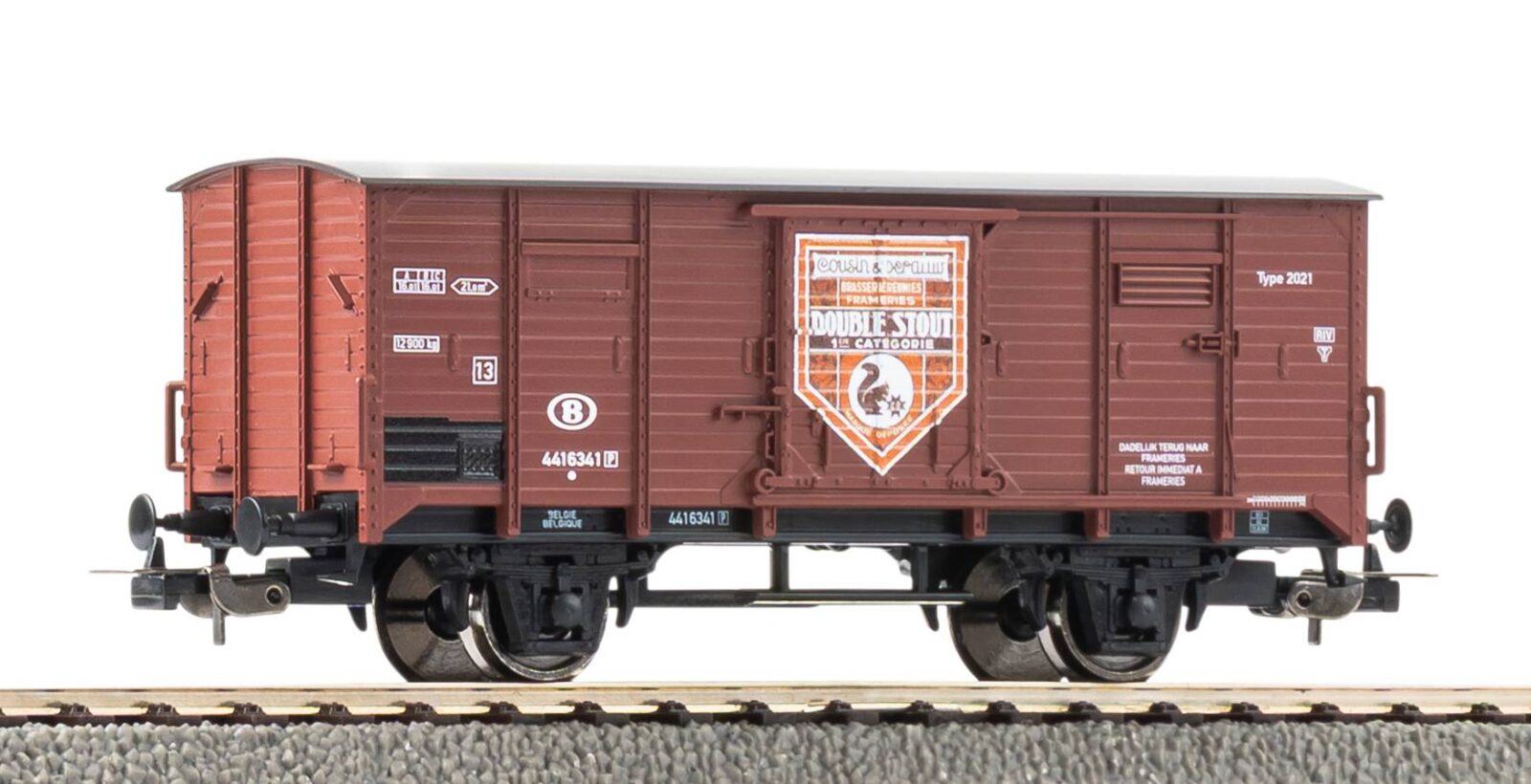 Carro merci coperto “Cousin & de Rauw” SNCB Epoca III Scala H0 DS Modellismo Carro merci coperto “Cousin & de scala H0
