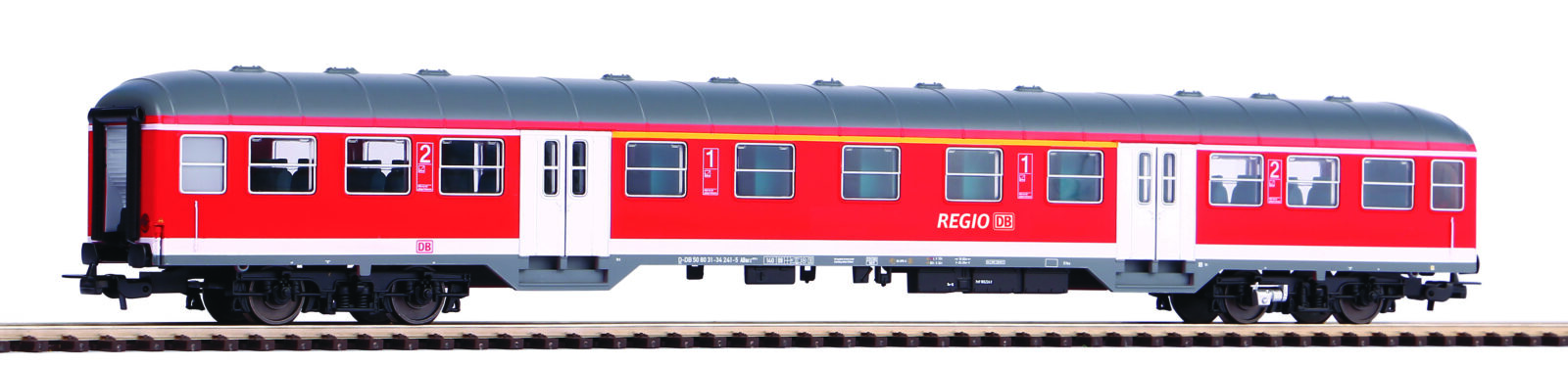 Vettura per servizio vicinale tipo n DB AG 1a/2a classe, livrea Rosso Traffico Scala H0 DS Modellismo Vettura per servizio vicinale tipo scala H0