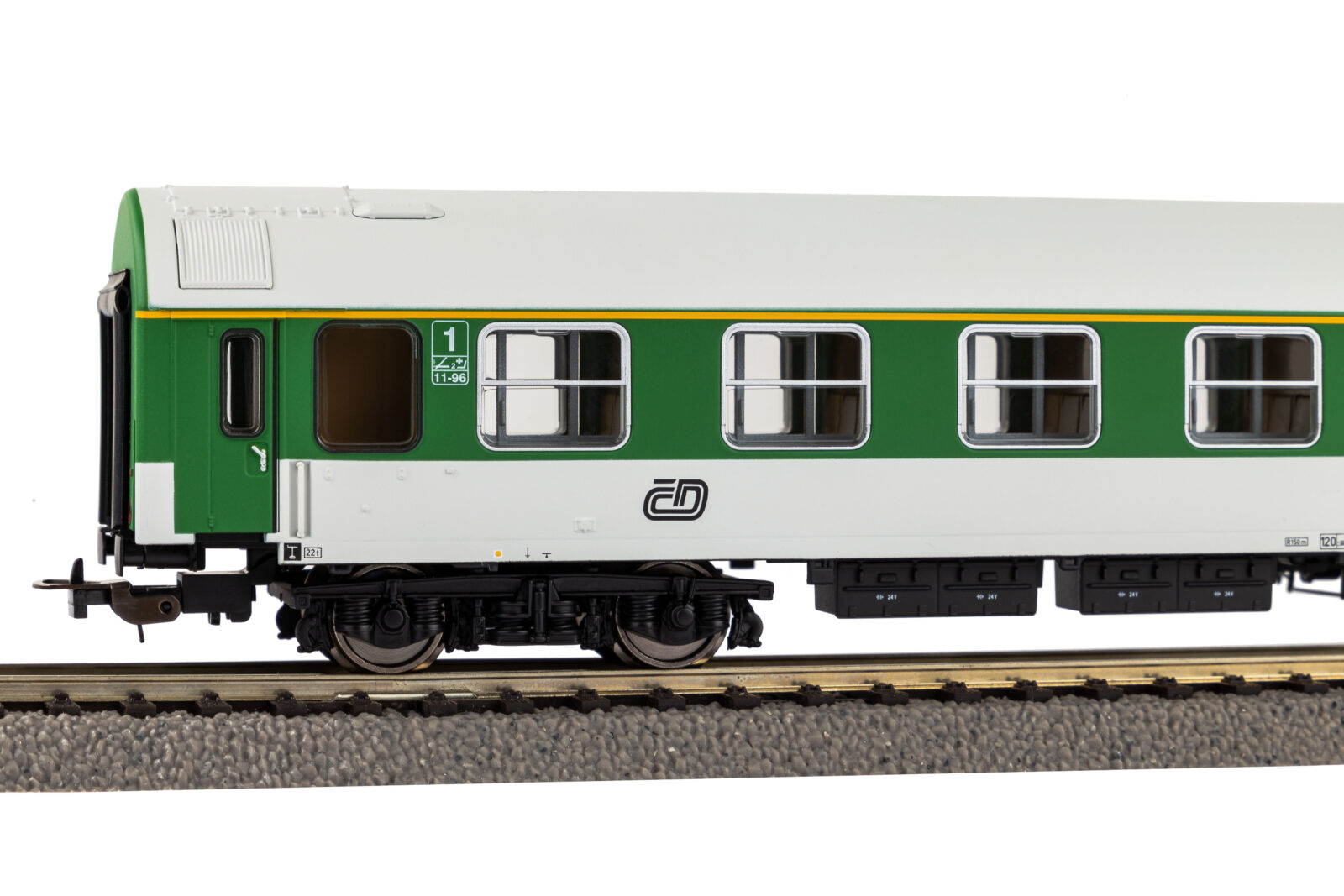 Carrozze Passeggeri Y-Wagen 1^ Classe verde/grigio ÈD Epoca V Scala H0 DS Modellismo Carrozze Passeggeri Y-Wagen 1^ scala H0 - vista 3