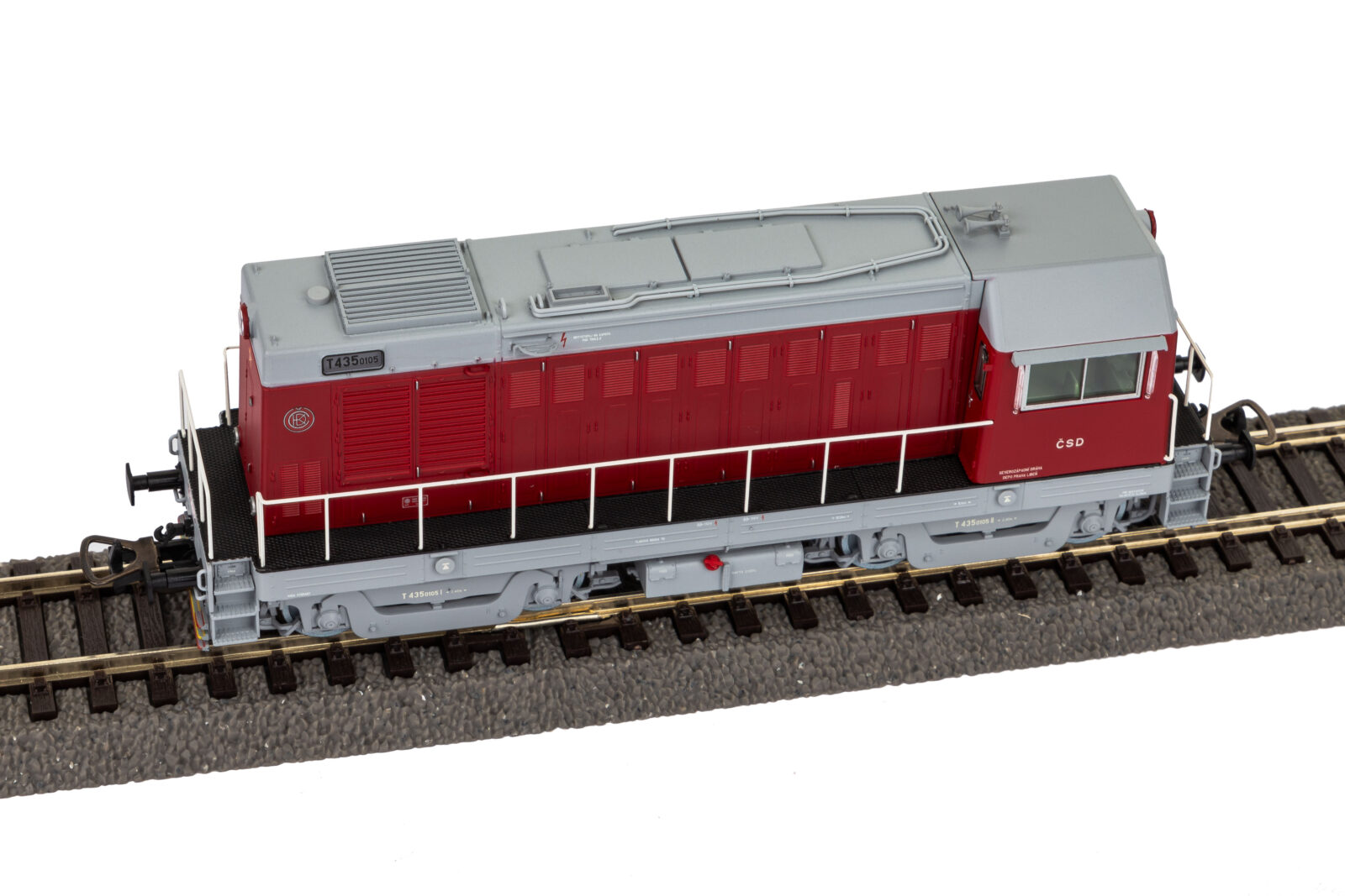 Locomotiva Diesel T435 Rot ČSD Epoca III Scala H0 DS Modellismo Locomotiva Diesel T435 Rot ČSD scala H0