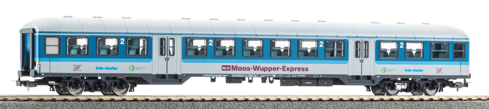 Carrozza Passeggeri 2^ Classe Maas-Wupper-Express GFF Epoca VI Scala H0 DS Modellismo Carrozza Passeggeri 2^ Classe scala H0