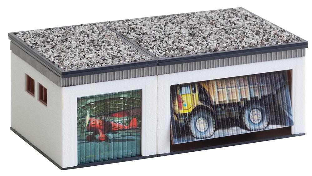 Garage doppio Scala H0 DS Modellismo Garage doppio scala H0 Faller