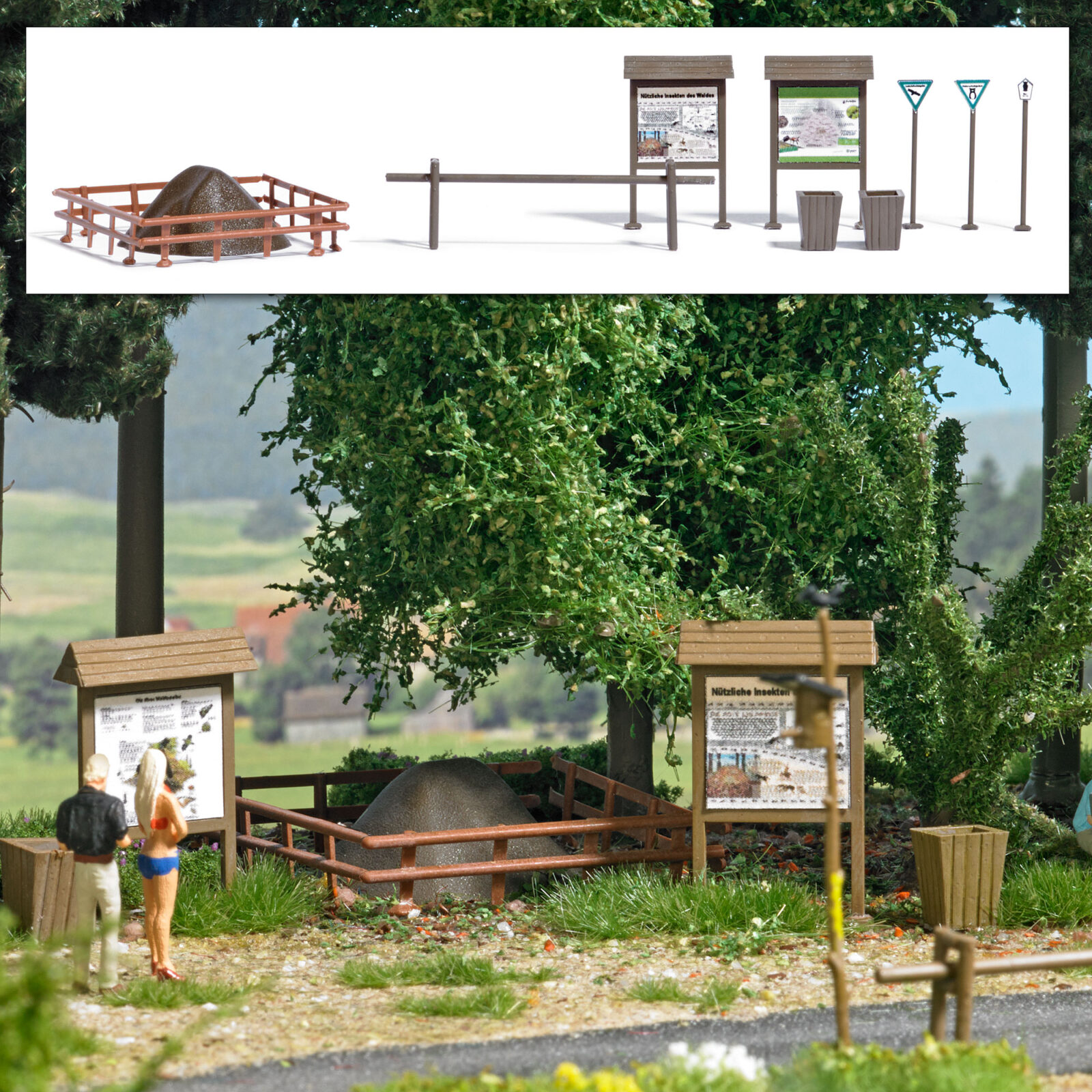 Set formiche della foresta Scala H0 DS Modellismo Set formiche della foresta scala H0 Busch