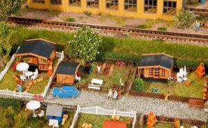 Set da giardino per lottizzazione 1 scala N