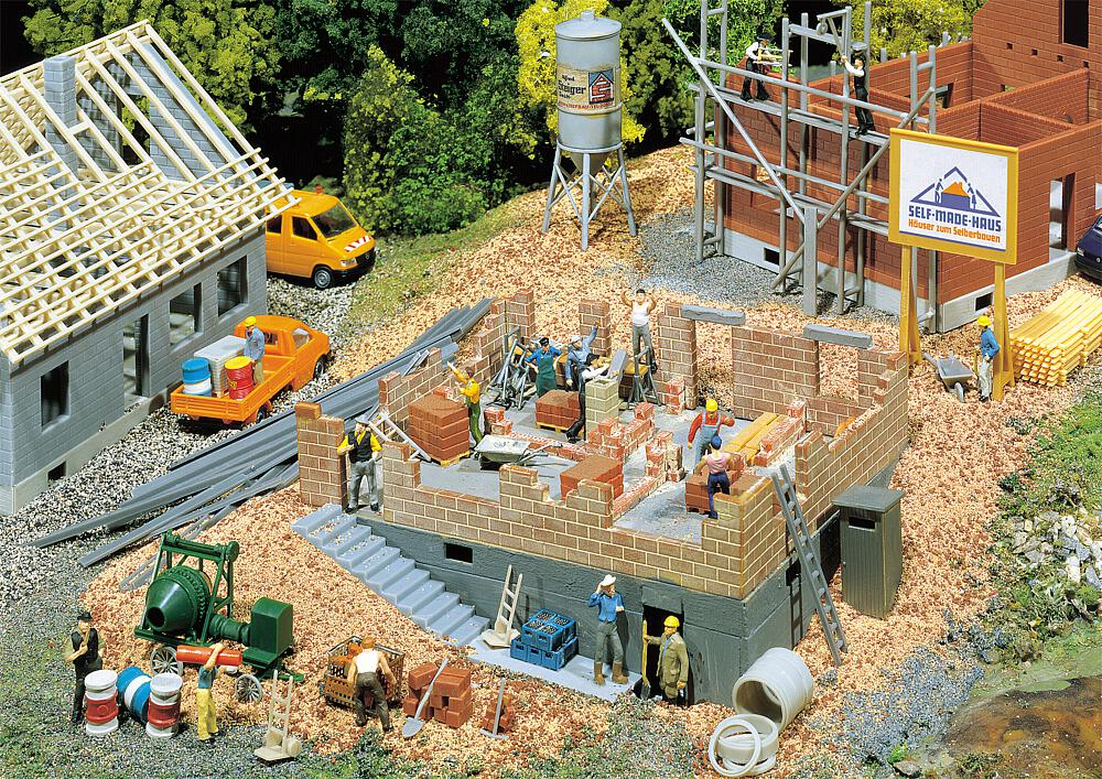 Casa in costruzione Scala H0 DS Modellismo Casa in costruzione scala H0 Faller