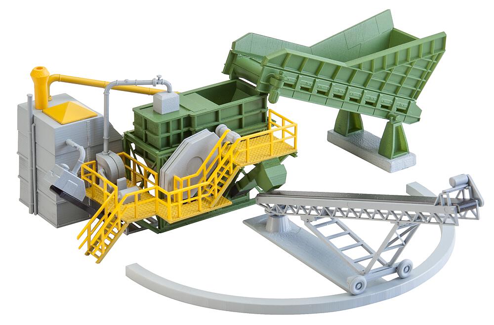 Frantoio con nastro trasportatore Scala H0 DS Modellismo Frantoio nastro trasportatore scala H0