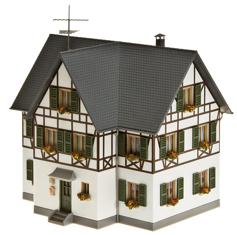 Casa bifamiliare con struttura a graticcio Scala H0 DS Modellismo Casa bifamiliare struttura scala H0
