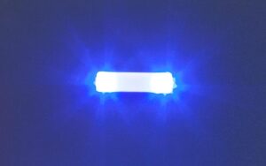 Luci lampeggianti 13,5 mm Blu scala H0
