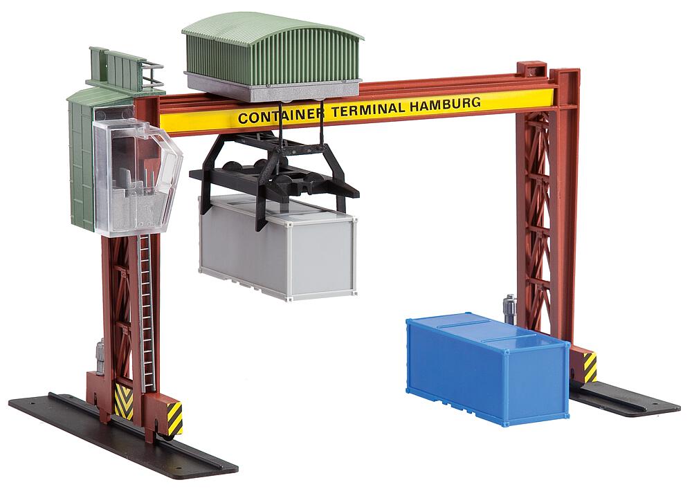 Carro ponte con gru per container Scala H0 DS Modellismo Carro ponte gru per container scala H0