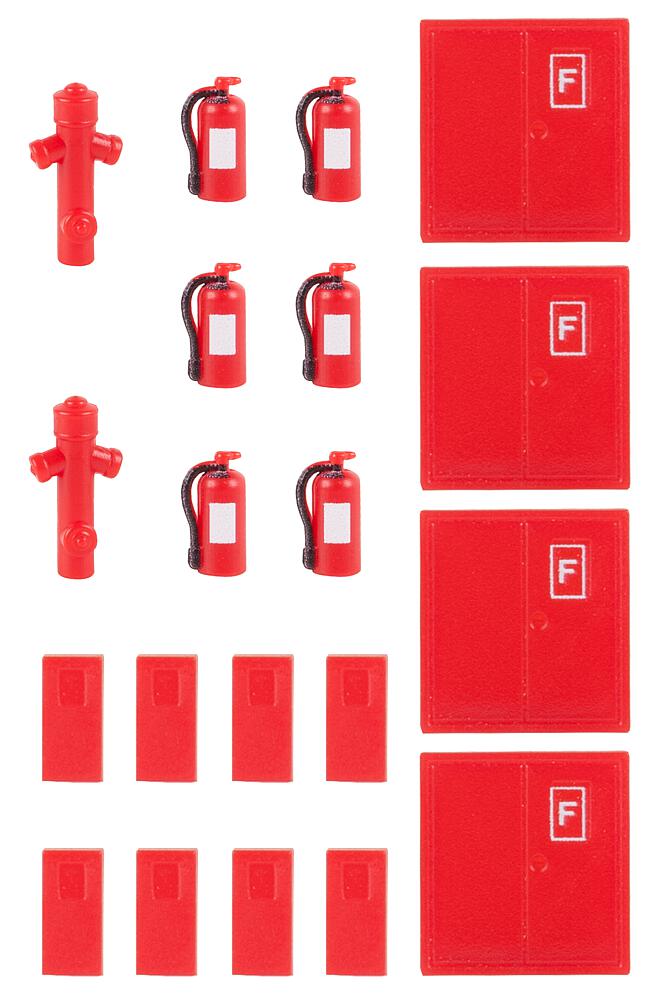 6 Estintori e 2 Idranti Scala H0 DS Modellismo 6 Estintori e 2 Idranti scala H0 Faller