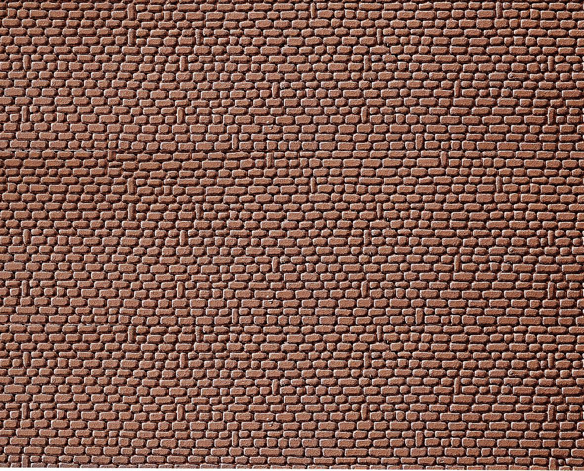 Foglio decorativo - Pietra arenaria, rossa Scala H0 DS Modellismo Foglio decorativo Pietra arenaria, scala H0