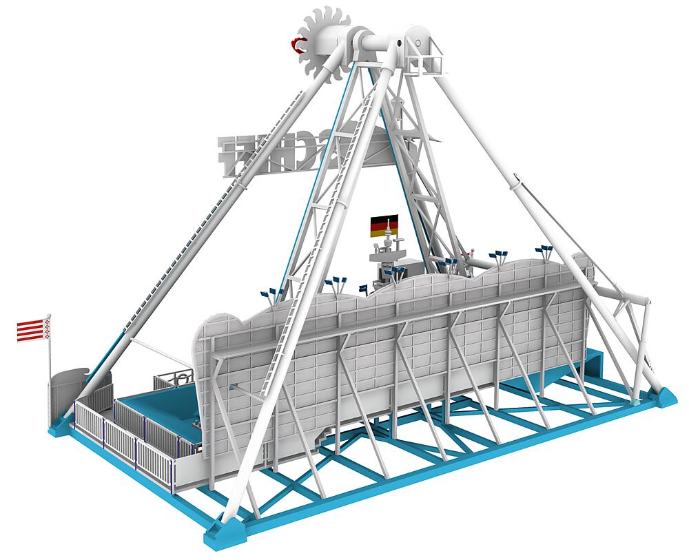 Giostra Nave altalenante Scala H0 DS Modellismo Giostra Nave altalenante scala H0 Faller