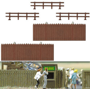 Recinzione in legno scala H0 Busch