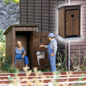Casa dei servizi igienici scala 1:43 Busch