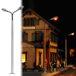 Lampada a palo in cemento 2 lampade scala H0
