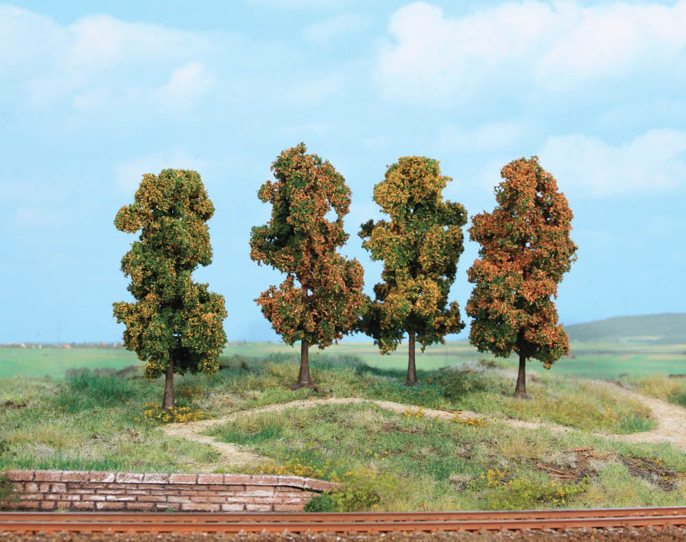 4 alberi autunnali 11 cm DS Modellismo 4 alberi autunnali Heki