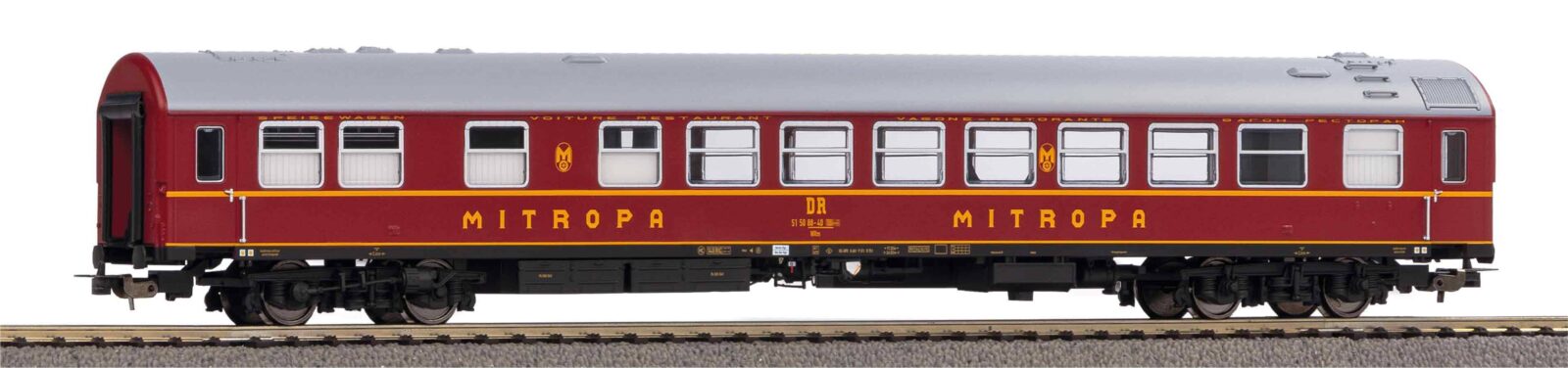 Carrozza Ristorante DR IV Scala H0 DS Modellismo Carrozza Ristorante DR IV scala H0 Piko