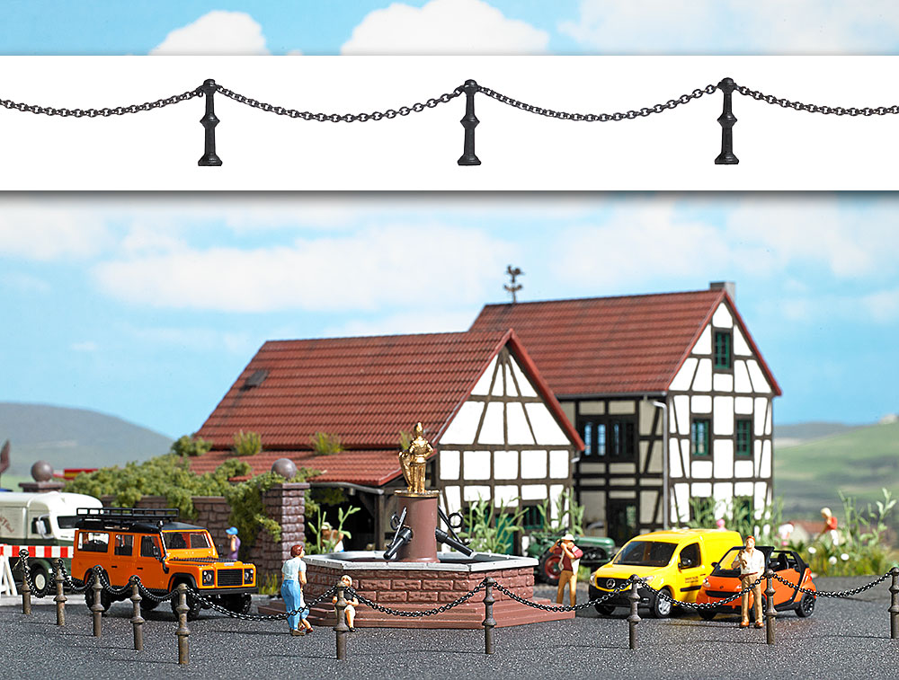 Recinzione di barriera Scala H0 DS Modellismo Recinzione di barriera scala H0 Busch