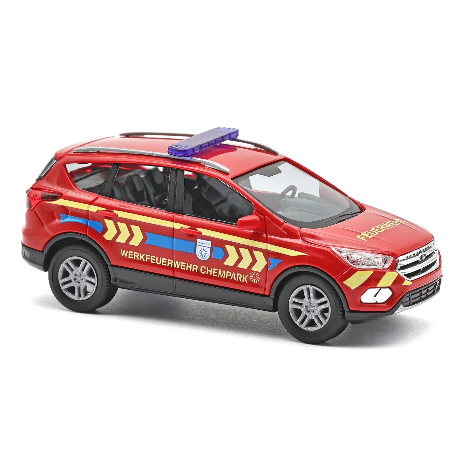 Ford Kuga - Vigili del fuoco del Chempark Scala H0 DS Modellismo Ford Kuga Vigili del fuoco scala H0