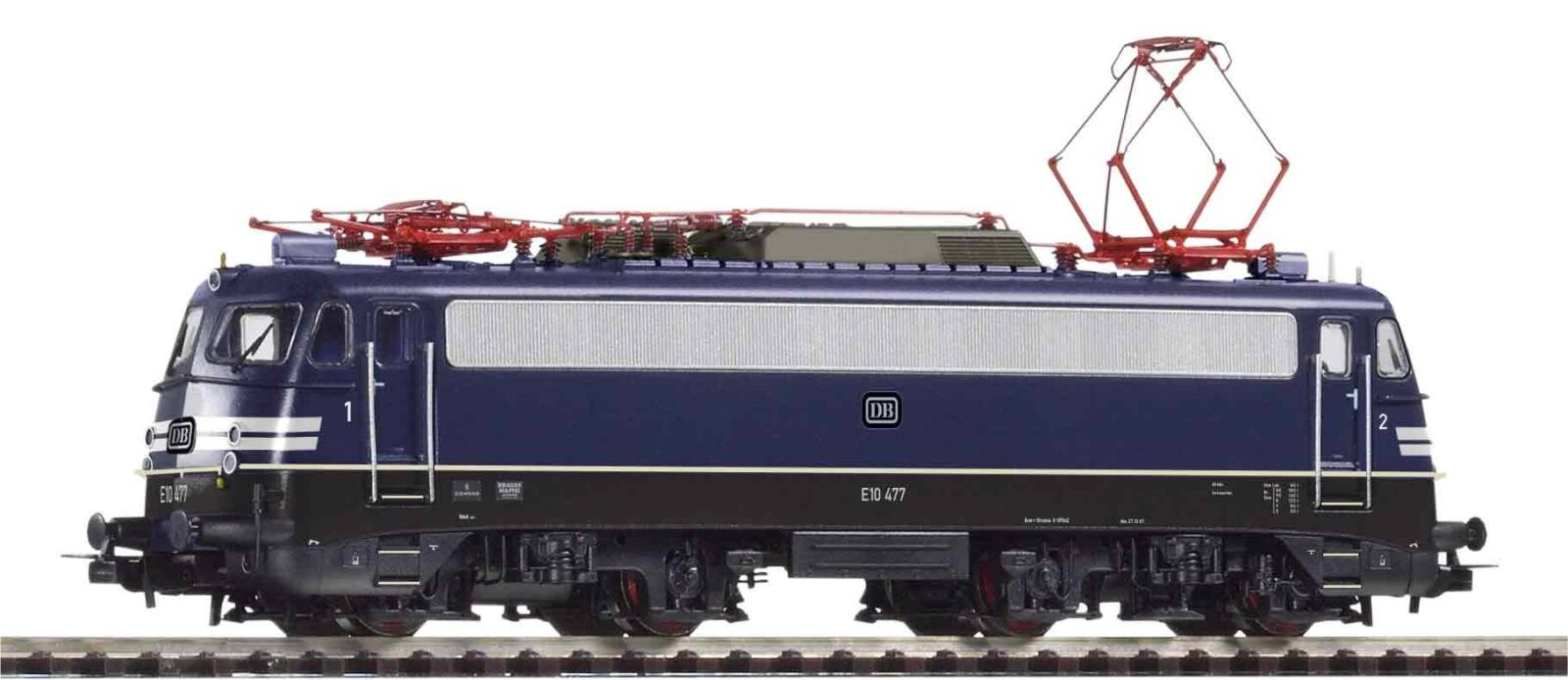 Locomotiva Elettrica / Sound E10 477 con strisce di segnalazione DB Epoca III - Versione C.A. Scala H0 DS Modellismo Locomotiva Elettrica / Sound E10 scala H0