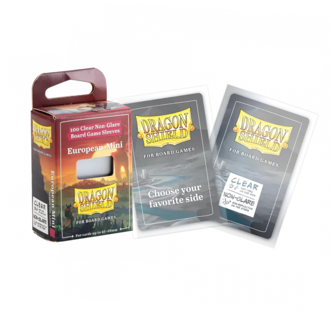 DS Board Game Sleeves - European Mini 45X68 (100) - (AT-60202) DS Modellismo DS Board Game Sleeves European Mini 45X68
