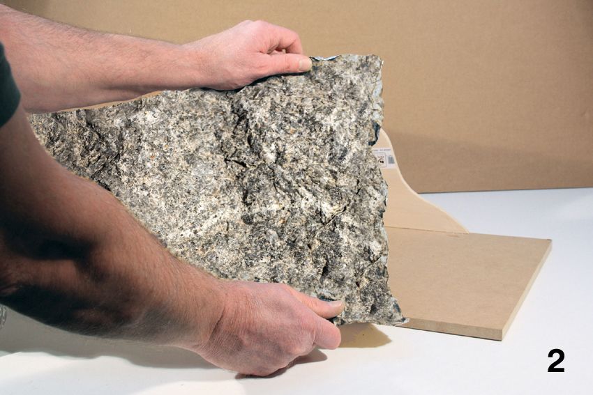 Foglio di roccia granulosa arenaria rossa 60x40 cm Scala H0 DS Modellismo Foglio di roccia granulosa arenaria scala H0