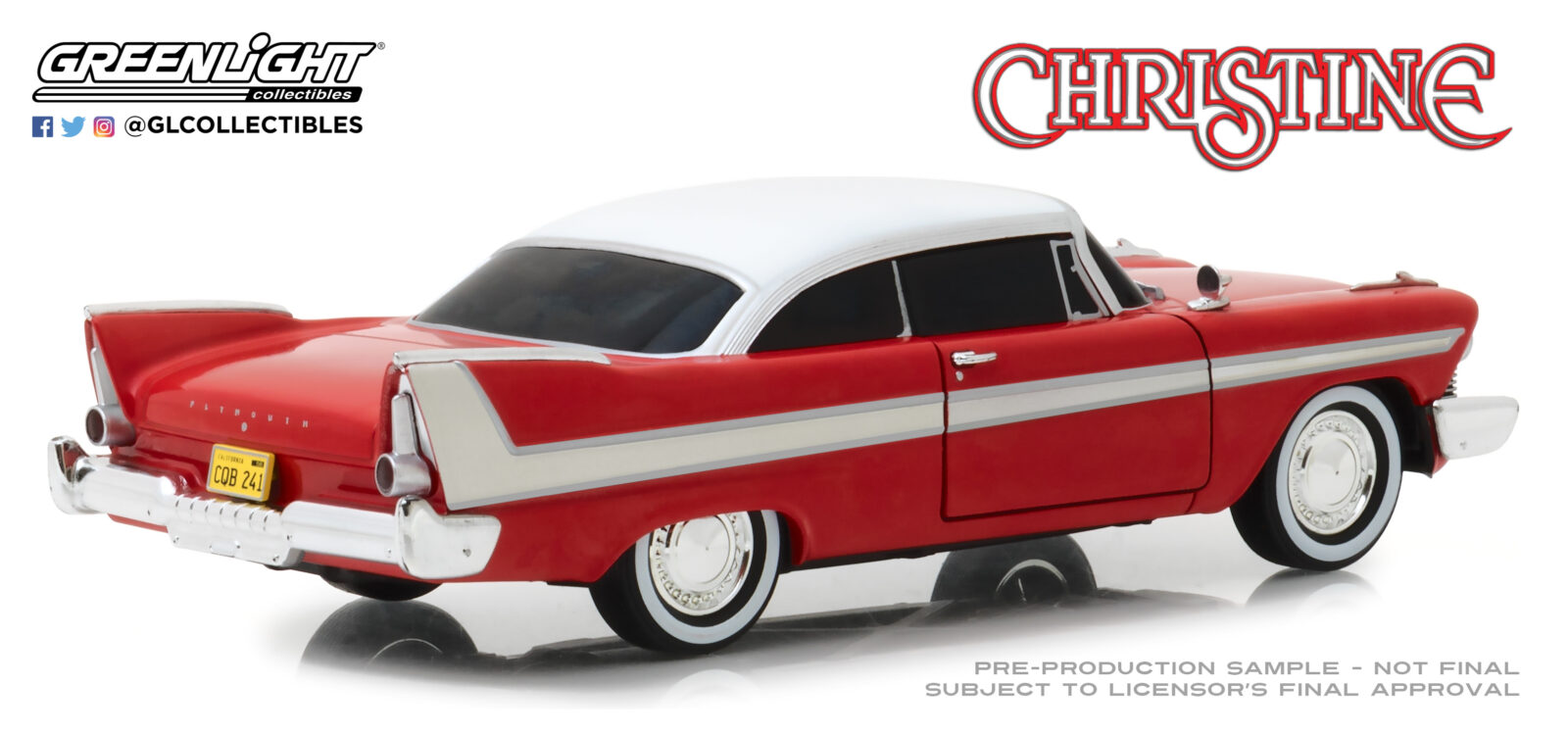 Christine (1983) - 1958 Plymouth Fury - Versione con finestrini oscurati DS Modellismo Christine 1958 Plymouth Fury scala 1:24