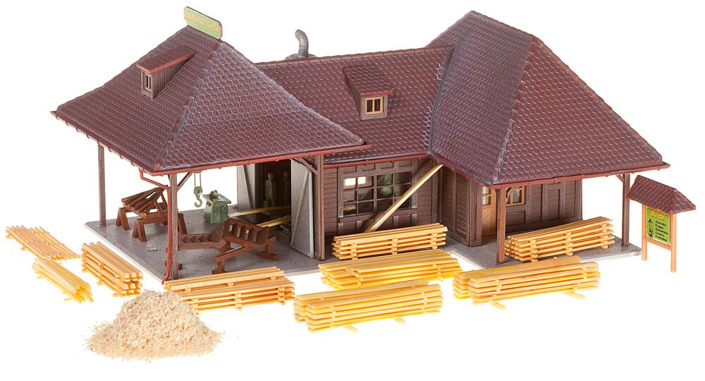 Officina di Carpenteria Scala H0 DS Modellismo Officina di Carpenteria scala H0 Faller