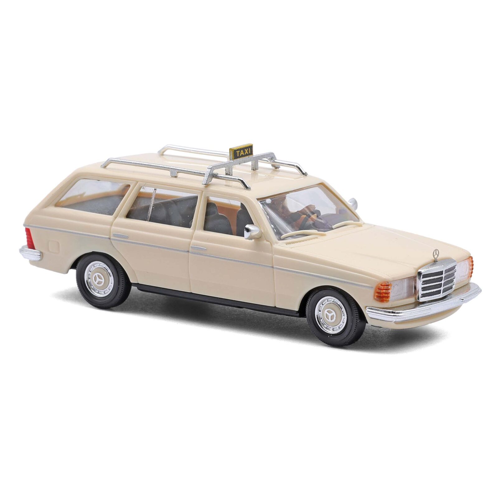 MB W123 T - Taxi con autista Scala H0 DS Modellismo MB W123 T Taxi autista scala H0 Busch