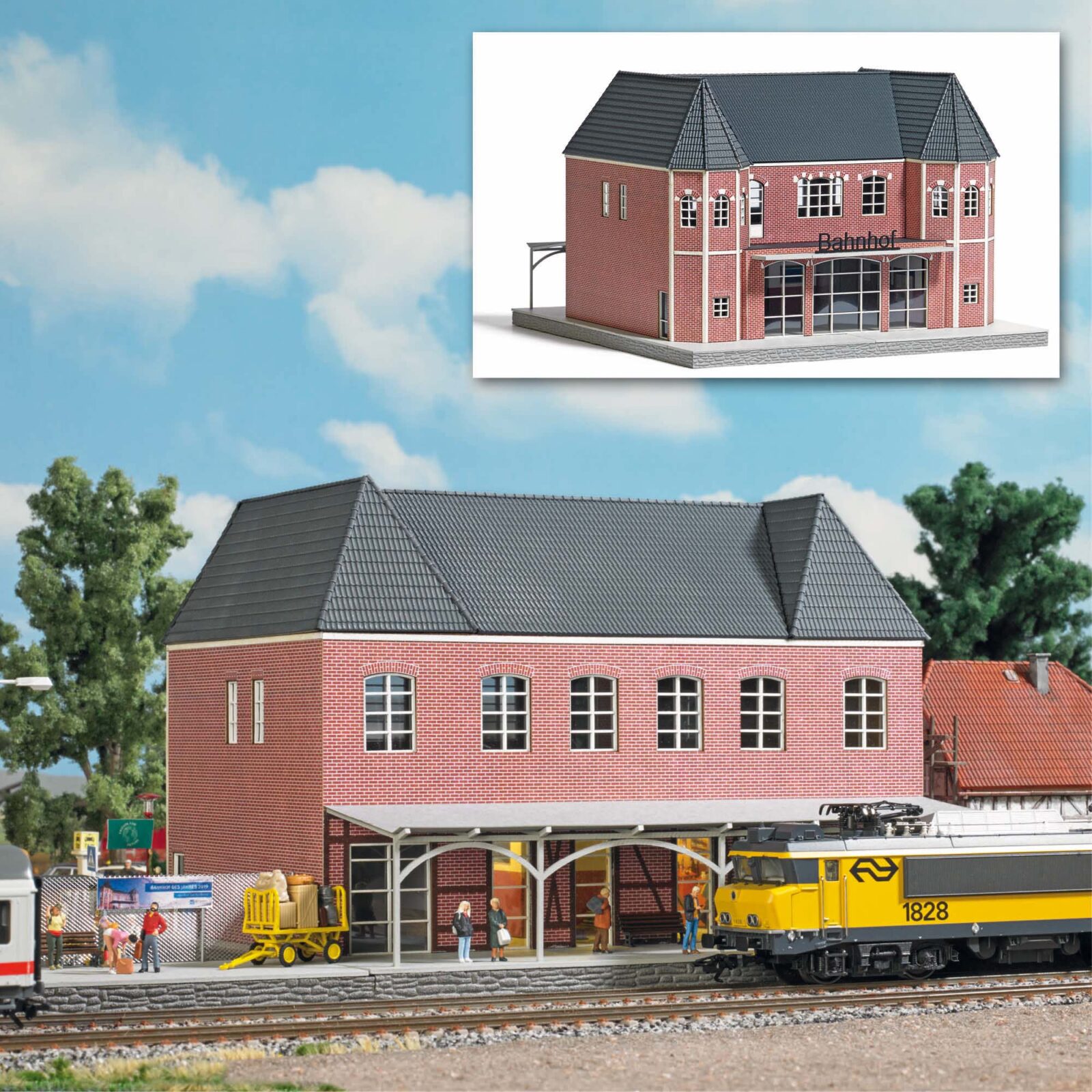 Stazione ferroviaria di Bad Bentheim Scala H0 DS Modellismo Stazione ferroviaria di Bad scala H0