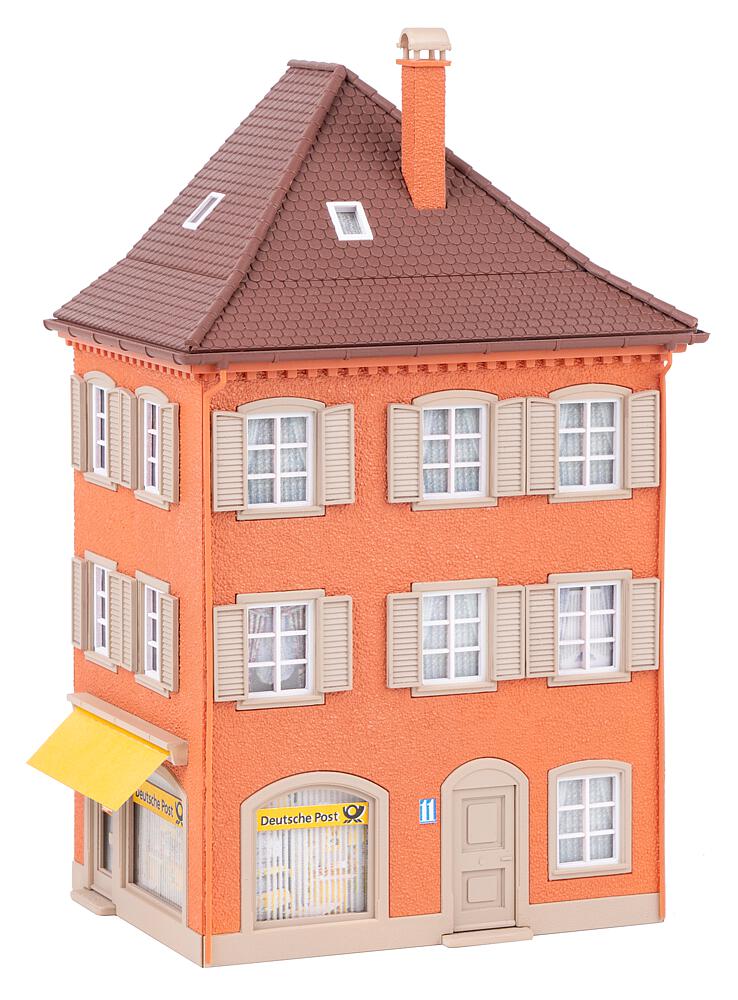 Casa d'angolo con ufficio postale Scala H0 DS Modellismo Casa d'angolo ufficio postale scala H0