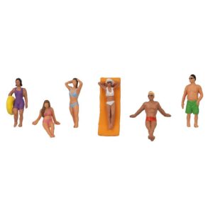 Persone sulla spiaggia Scala H0