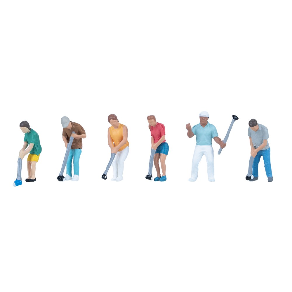 Giocatori di minigolf Scala H0 DS Modellismo Giocatori di minigolf Scala H0