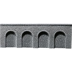 Foglio decorativo - Arcate in conci in pietra naturale Scala H0