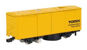Carro giallo per la pulizia scala H0