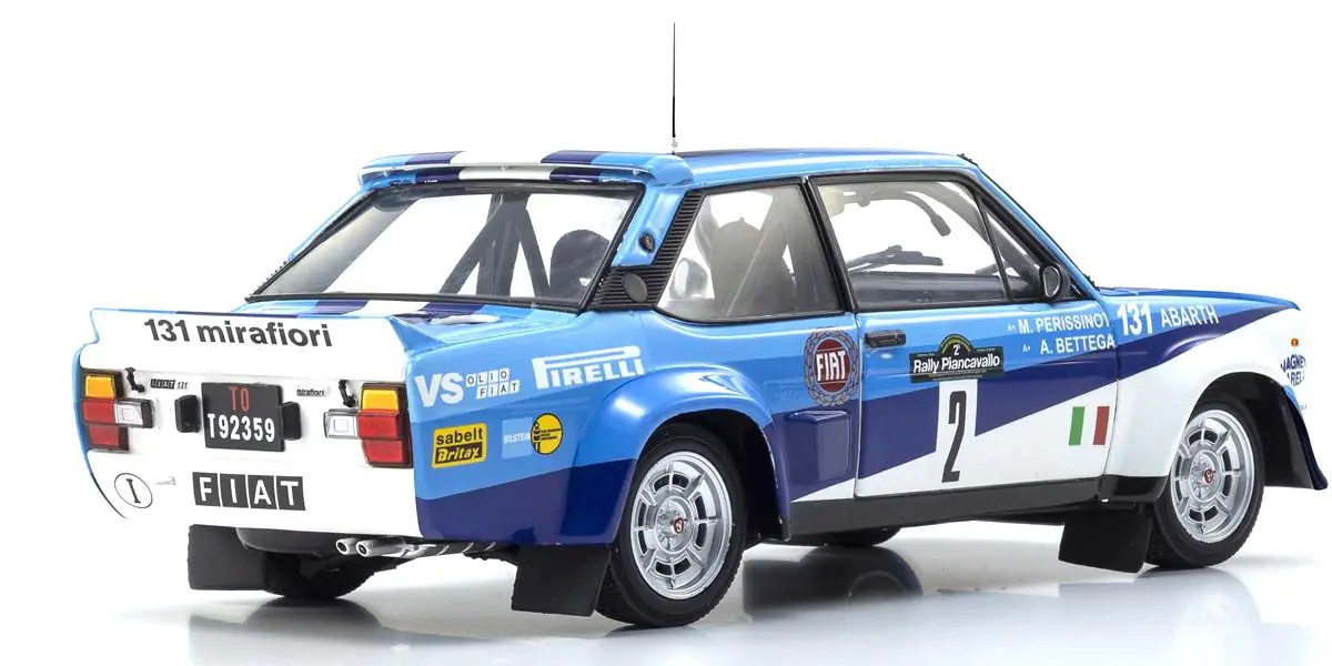 Fiat 131 Abarth 1981 Piancavallo #2 DS Modellismo Fiat 131 Abarth 1981 Piancavallo scala 1:18