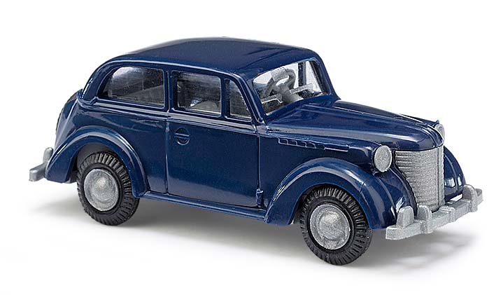 Opel Olympia blu Scala H0 DS Modellismo Opel Olympia blu scala H0 Busch