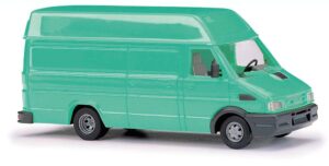 Iveco Daily KW verde turchese scala H0 Busch