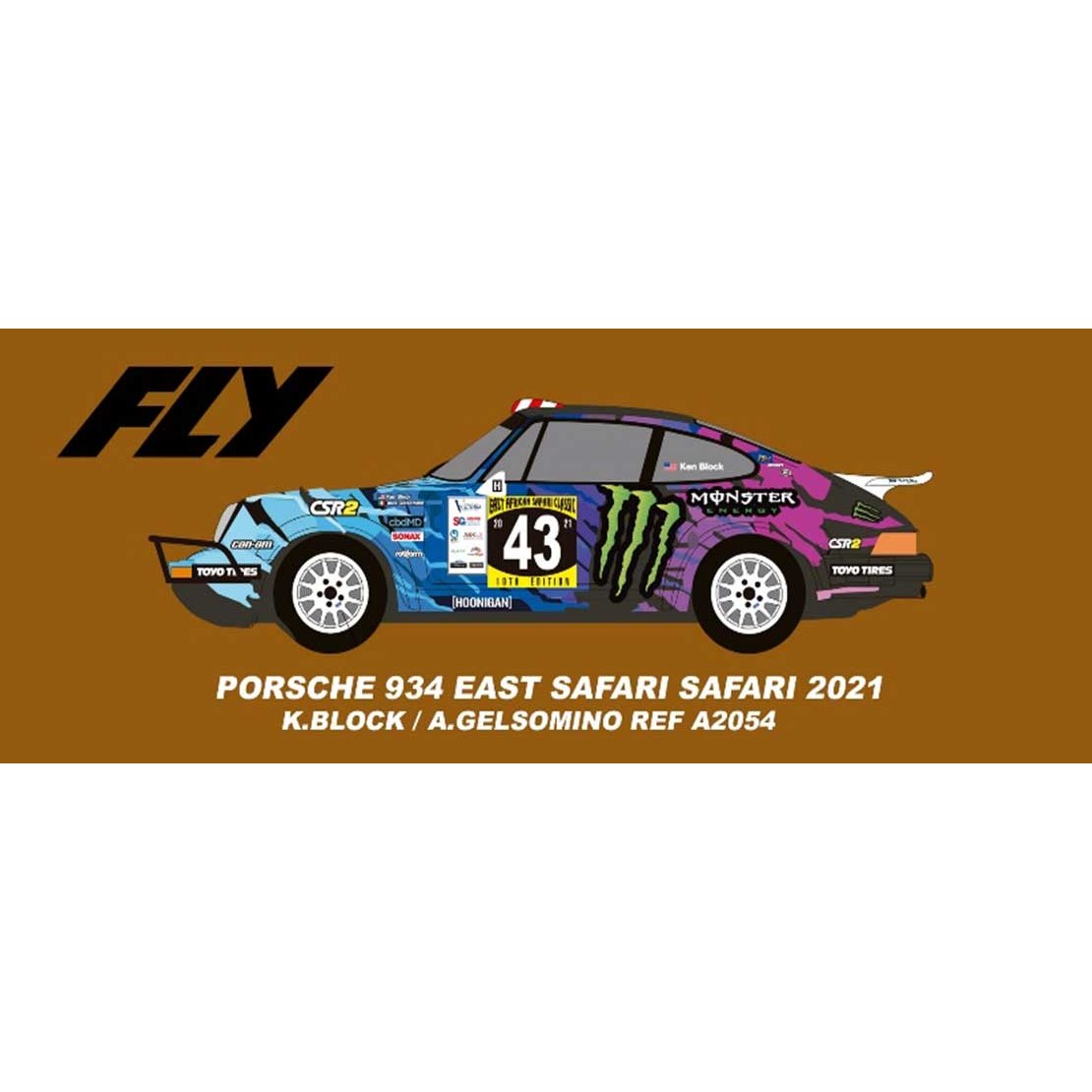 Porsche 911 - Safari Rally 2021 - Ken Block, Alex Gelsomino DS Modellismo Porsche 911 - Safari Rally 2021 - Ken Block, Alex Gelsomino