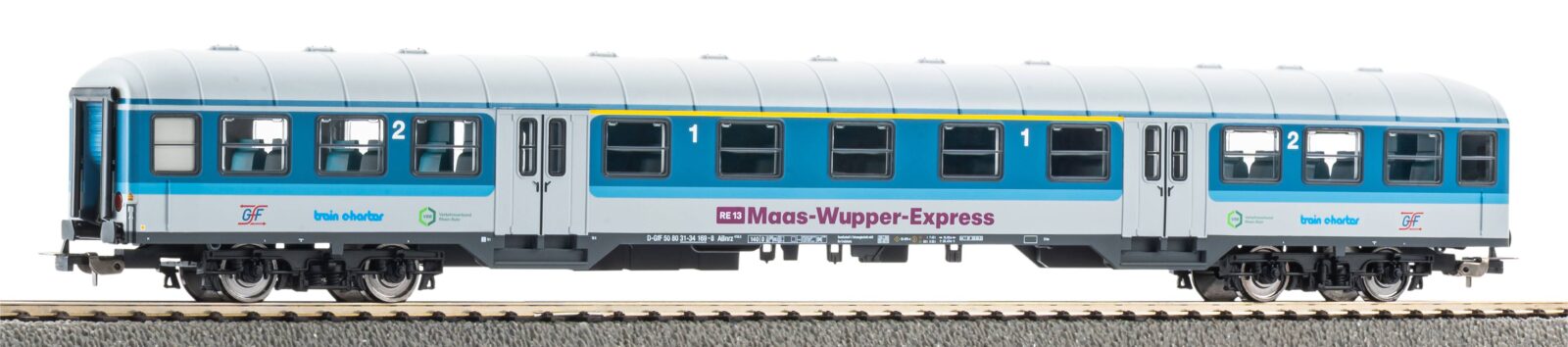 Carrozza Passeggeri 1^ / 2^ Classe Maas-Wupper-Express GFF Epoca VI Scala H0 DS Modellismo Carrozza Passeggeri 1^ / 2^ Classe scala H0