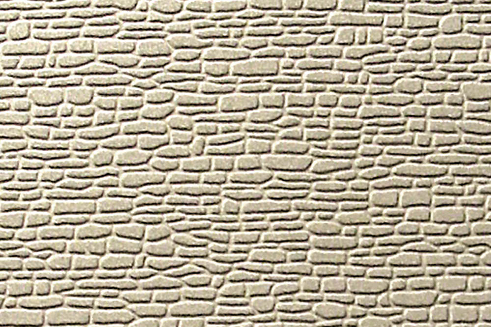 Muro di pietra di cava H0 / TT, goffrato su entrambi i lati 50x25 cm, 2 pezzi DS Modellismo Muro di pietra di cava H0 / TT, goffrato